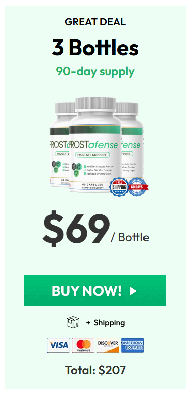 Buy Prostafense 3 Bottles