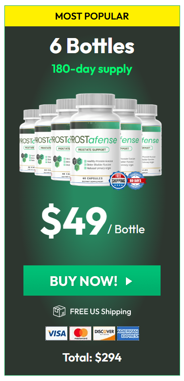Buy Prostafense 6 Bottles